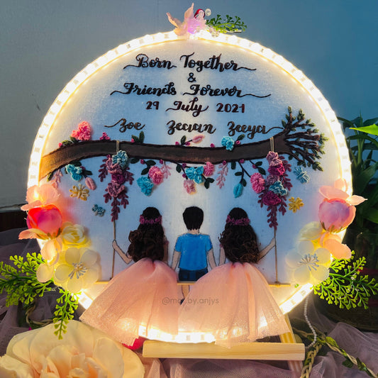 LED Luxe-Sibling Love on a Swing