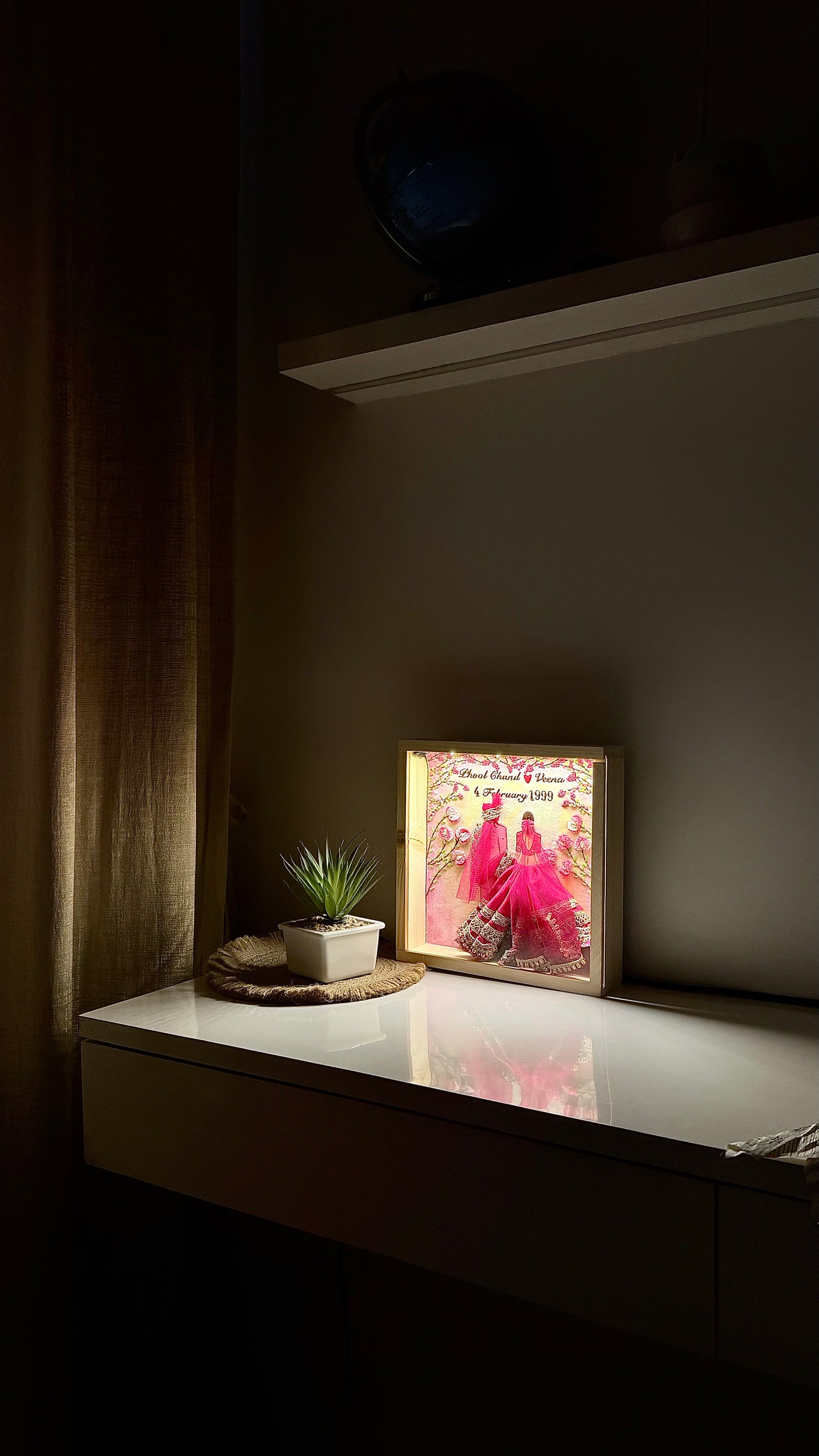 Personalized LED Hoop Art Frame