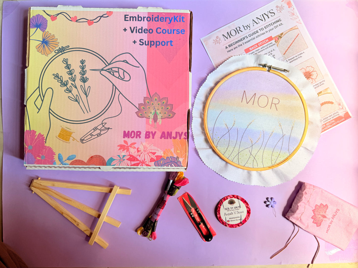 DIY Embroidery Kit- With Customised Name